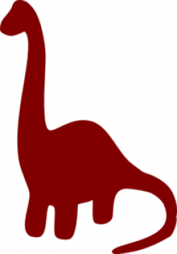 Long Necked Dinosaur Silhouette Clip Art | Dinosaur | Dinosaur ...