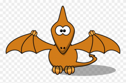 Studiofibonacci Cartoon Pterodactyl Dinosaur Xmas - Dinosaur Clip ...