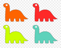 Dinosaur Clip Art Download - Simple Baby Dinosaur Clipart Black And ...