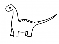 Dinosaur Clipart Black And White | Free download best Dinosaur ...