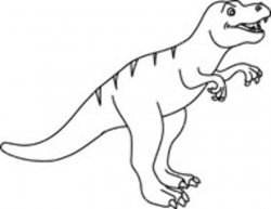 Free Black and White Dinosaurs Outline Clipart - Clip Art Pictures ...