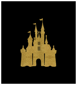 Disney Castle Glitter Silhouette