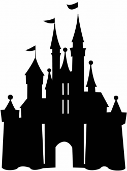 Disney Castle Clipart Black And White