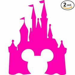 Amazon.com: ANGDEST Cinderella Castle Clipart (Pink) (Set of ...