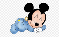 Mickey Mouse Disney Clipart - Baby Mickey Mouse Sleeping - Png ...