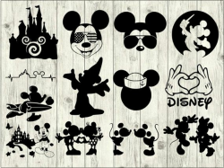 Mickey SVG Bundle, Disney SVG bundle, Mickey cut file, Disney ...