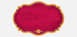 Oval red and yellow border illustration, Belle Princess ...