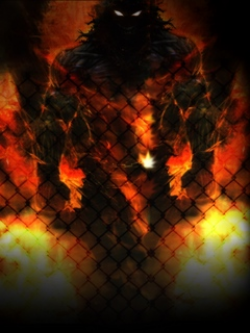 Download wallpaper 240x320 disturbed, monster, animal, fire ...
