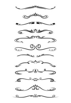 Wedding Clipart, Page Divider Clipart, Line Dividers ...