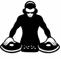 Free Dj Clipart Black And White, Download Free Clip Art ...