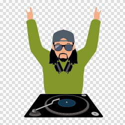 Cartoon Disc jockey Illustration, Cartoon DJ Bar transparent ...