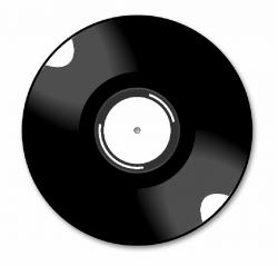 Black Disco Music Icon Dj Disk Clipart - Clip Art Library