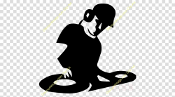 Dj Logo clipart - Music, Silhouette, Line, transparent clip art