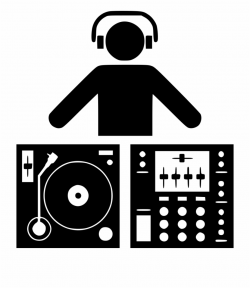 Dj Music Man Person Party Turntable Svg Png - Clip Art Library