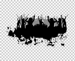 Party , Dj Event, silhouette of party people illustration ...