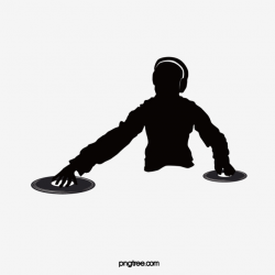 Dj Silhouette Material, Dj Clipart, Dj Silhouette Image, Dj ...