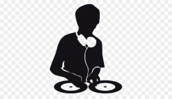 Dj Silhouette PNG Silhouette Disc Jockey Clipart download ...