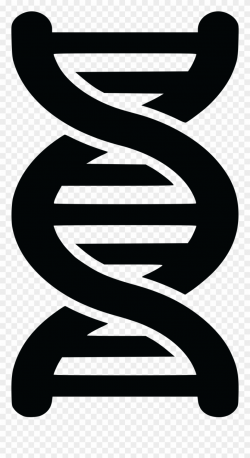 Free Clipart Of A Black And White Dna Strand Double - Double ...
