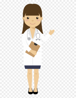 Girl Clipart Doctor - Doctor Woman Png Cartoon, Transparent ...