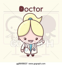 Vector Art - Cute chibi kawaii characters. alphabet ...