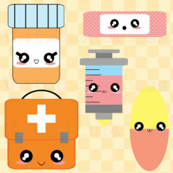 Kawaii First Aid Clipart - Doctor Clip Art Medicine Clipart ...