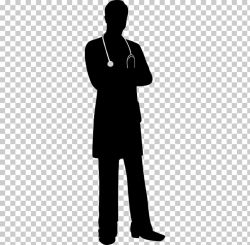 Physician Silhouette Medicine, Silhouette PNG clipart | free ...