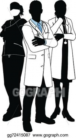 Vector Illustration - Medical team doctor silhouettes. EPS ...