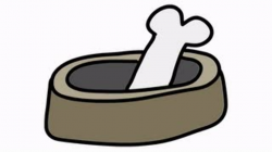 dog bone animation with transparent background