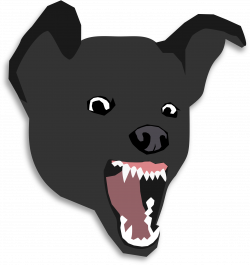 Mean dog face svg royalty free library - RR collections