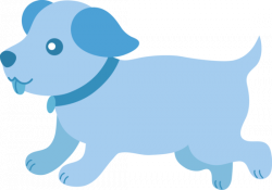 Baby Blue Dog Clipart