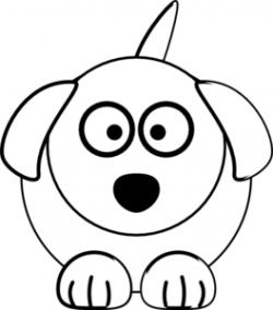 Black And White Dog Clip Art at Clker.com - vector clip art online ...