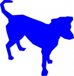 Dog Blue Clip Art at Clker.com - vector clip art online, royalty ...