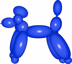 Balloon Dog Blue Clip Art at Clker.com - vector clip art online ...