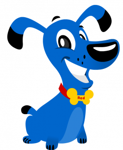 blue dog clipart - image #19