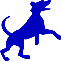 Blue Dog Clipart