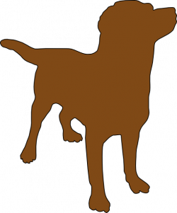 Brown Dog Silhouette Clip Art at Clker.com - vector clip art online ...