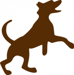 Brown Dog Jumping Clip Art at Clker.com - vector clip art online ...