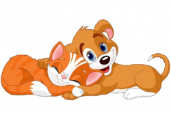 cat and dog cartoon clipart 58958 - Cute Clip Art On Pinterest Tatty ...