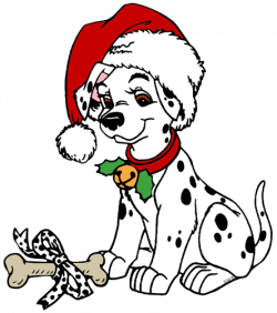 Cute Christmas dalmations | 101 Dalmatians Christmas Clip Art ...