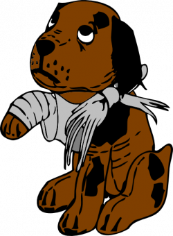 Injured Dog Clipart