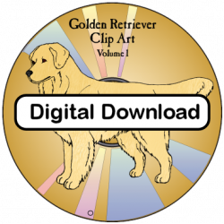 Golden Retriever Clip Art, Volume 1 - Digital Download | Argostar ...