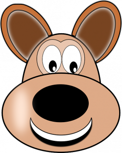 Happy dog face clip art transparent stock - RR collections