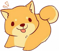 freetoedit cute kawaii fox ginger dog surprise attentio...