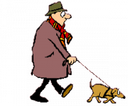 ab ef man walking his dog people walking clipart Sticker GIF | Find ...