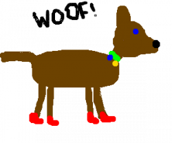 Dog wearing shoes clipart collection