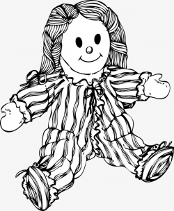 Black And White Doll PNG Transparent Black And White Doll ...