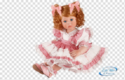 Ba, porcelain doll looking at camera transparent background ...
