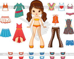 Paper Doll - vector clipart / vector image