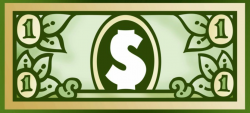 Cartoon 1 Dollar Bill One hundred dollar bill - ClipArt Best ...