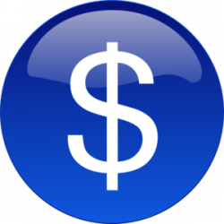 Dollar sign blue clip art at vector image - Cliparting.com